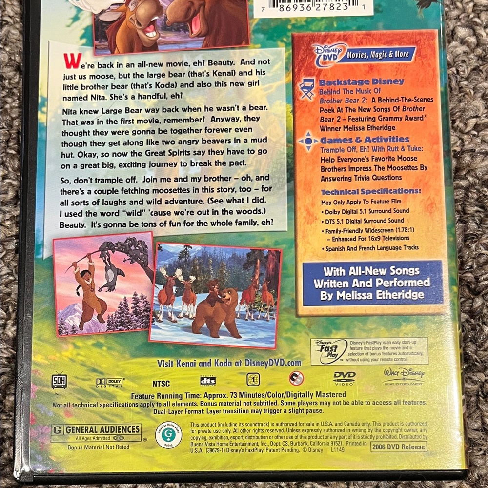 Brother Bear 2, Walt Disney DVD - Picture 5 of 8